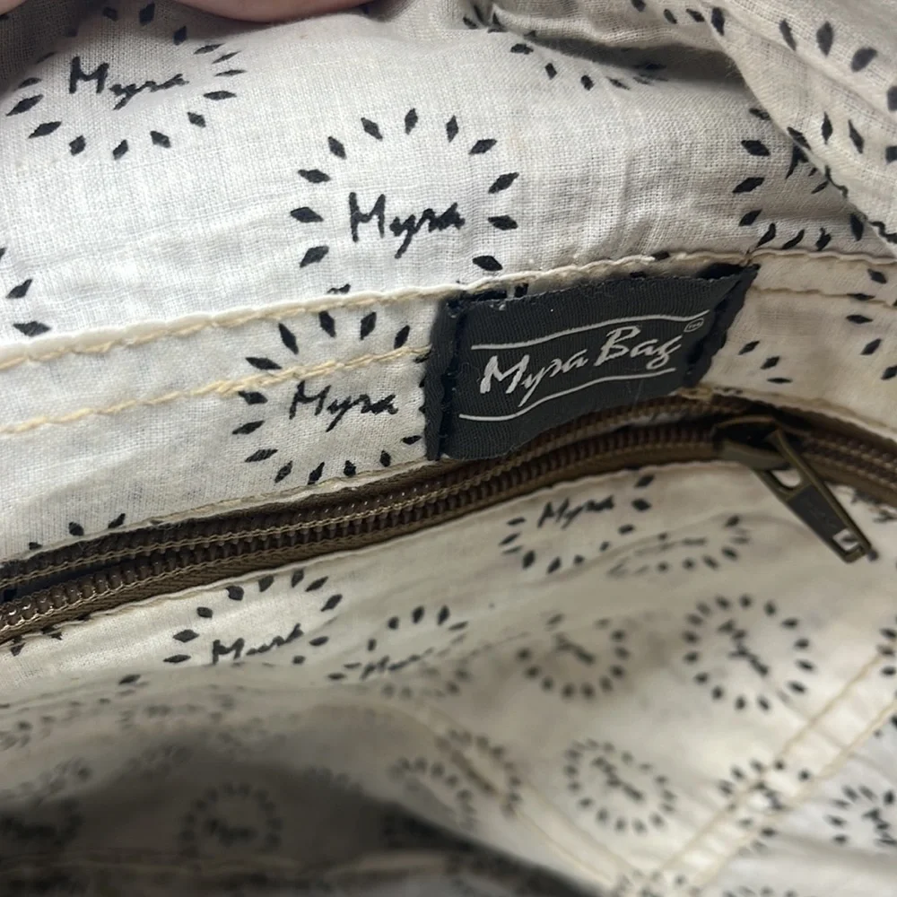 Myra 100% Handmade Messenger Type Upcycled Bag Canvas and Leather MCB4685M